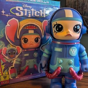 400% Mega Space Molly Stitch Pop Mart Disney New Inbox
